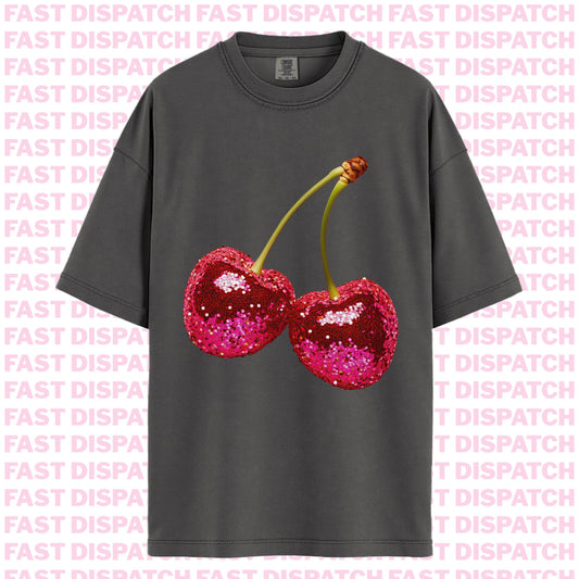Disco Cherries Tee 🚚 Ready-to-ship🎄