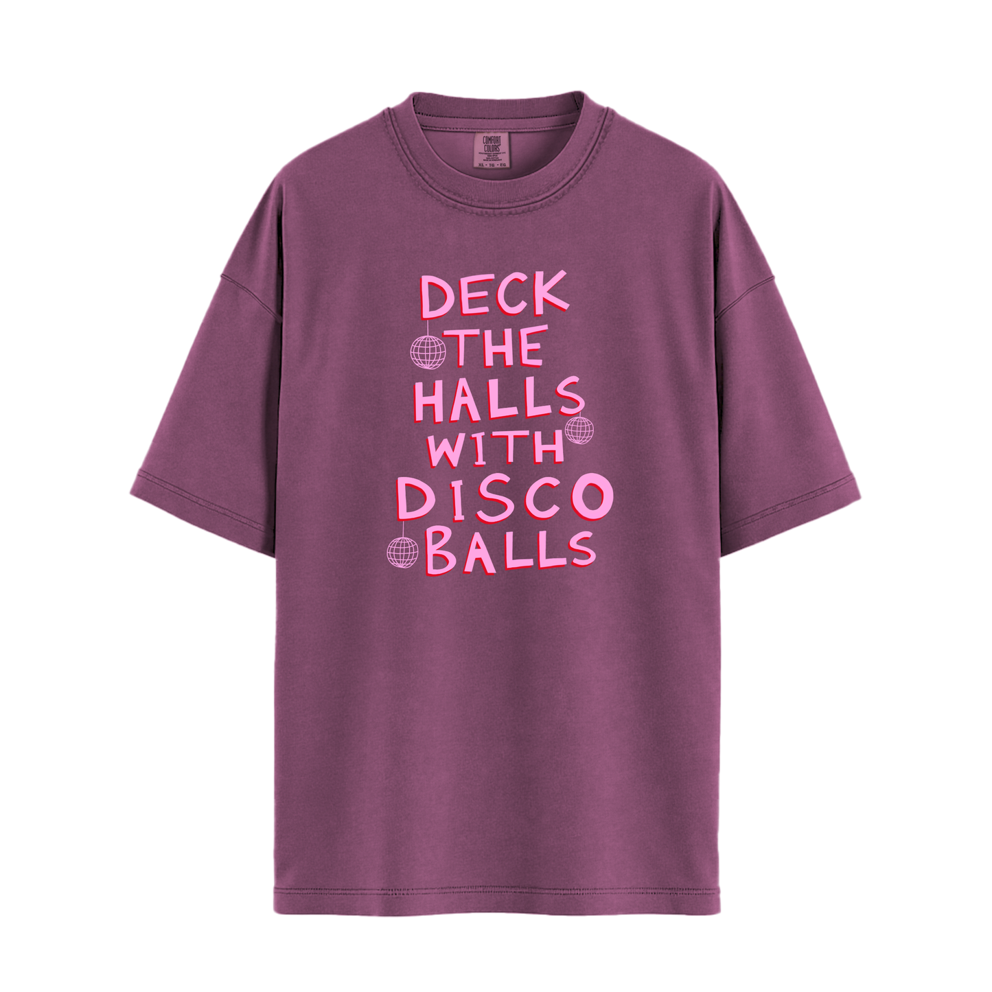 Deck The Halls With Disco Balls Relaxed Tee