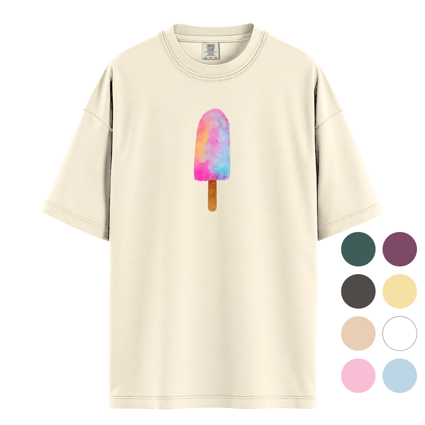 Rainbow Ice Cream Relaxed Tee