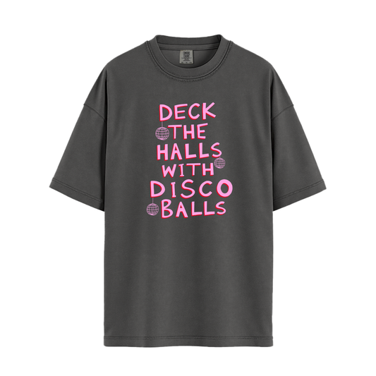 Deck The Halls With Disco Balls Relaxed Tee