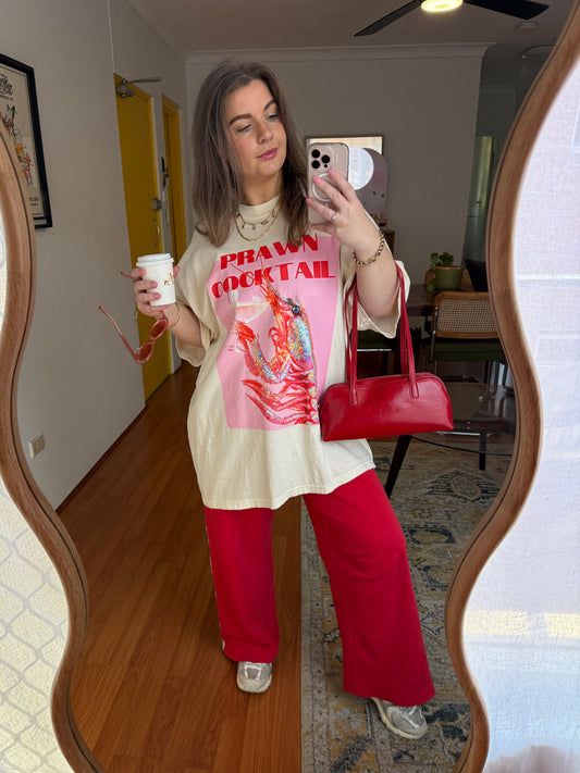 Prawn Cocktail Graphic Tee Ivory