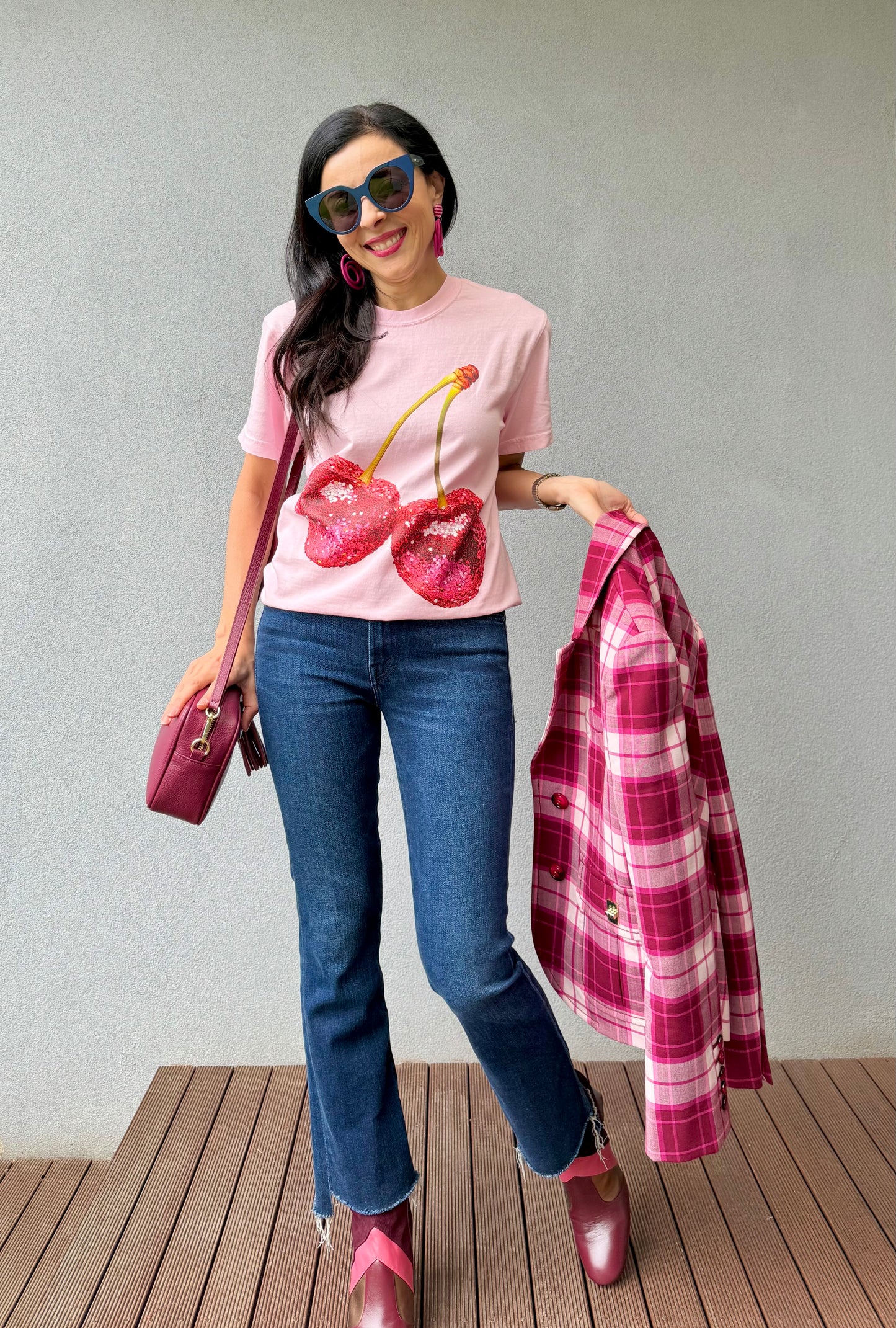 Disco Cherries Relaxed Tee