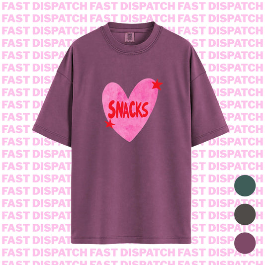 I Love Snacks Tee 🚚 Ready-to-ship🎄