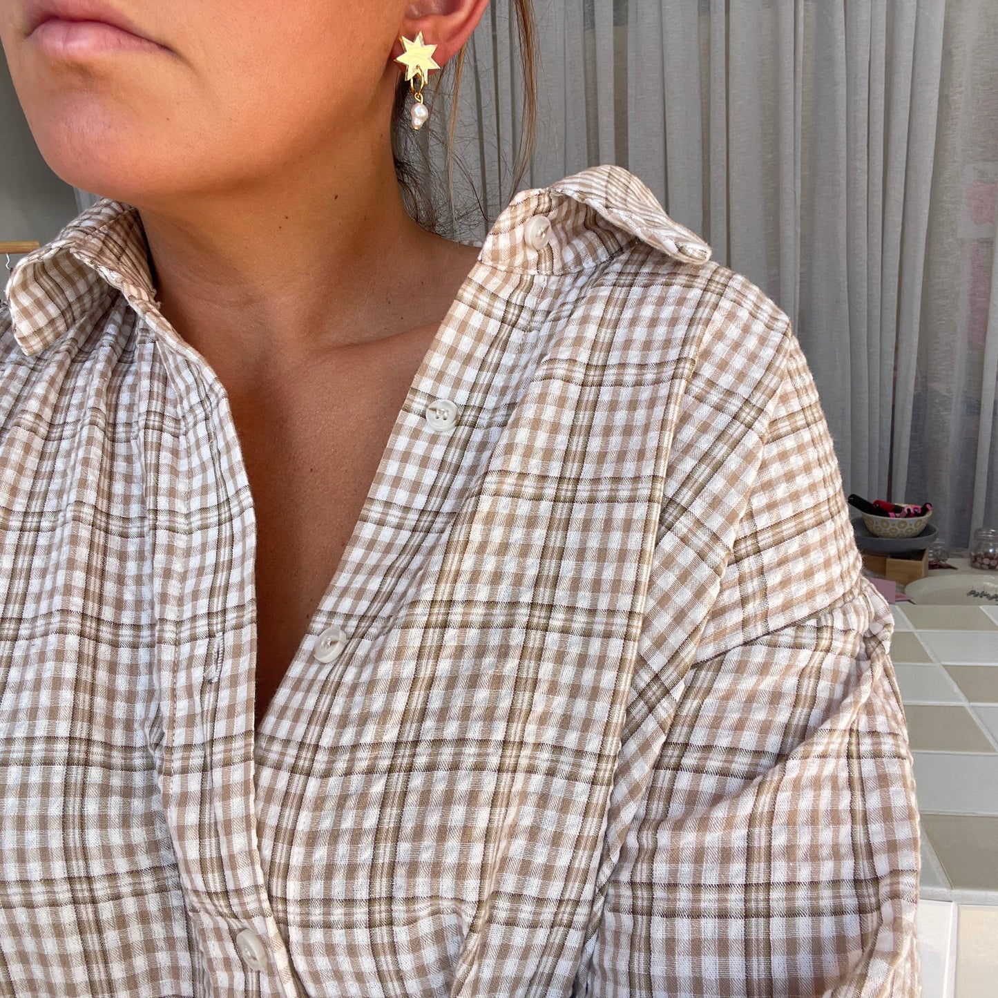 Starburst Pearl Earrings