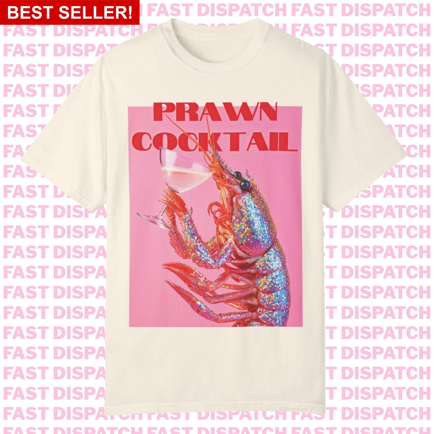 Prawn Cocktail Tee Ivory 🚚 Ready-to-ship🎄