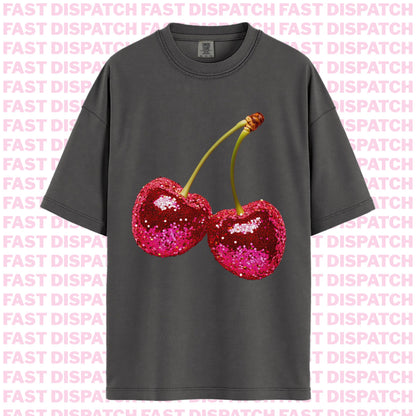 Disco Cherries Tee 🚚 Ready-to-ship🎄