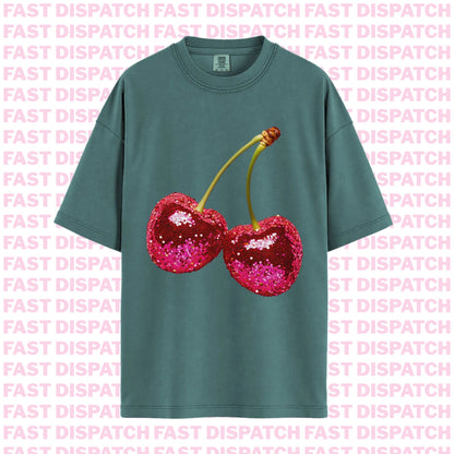 Disco Cherries Tee 🚚 Ready-to-ship🎄