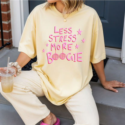 Less Stress More Boogie Relaxed Tee