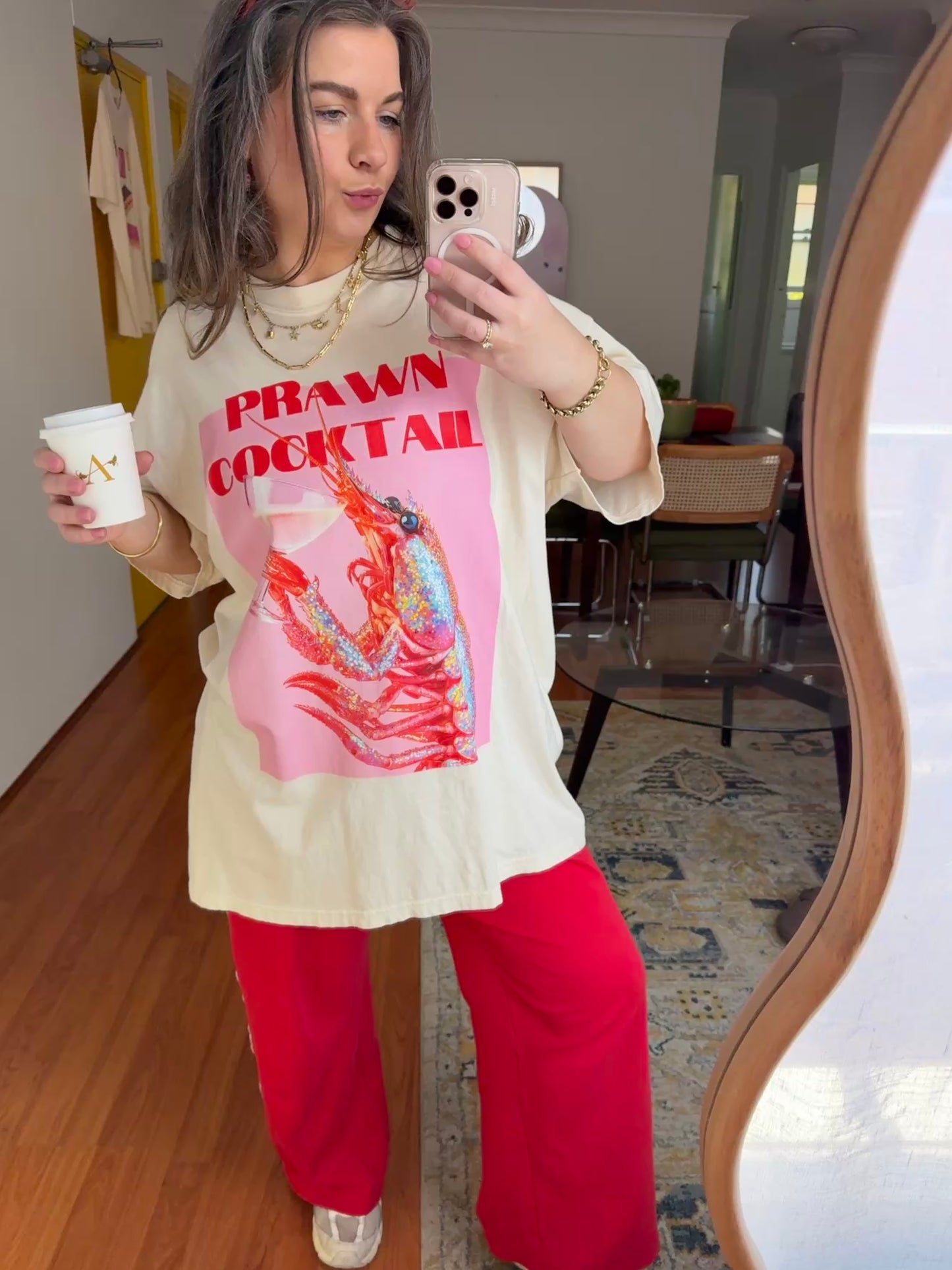 Prawn Cocktail Relaxed Tee Ivory