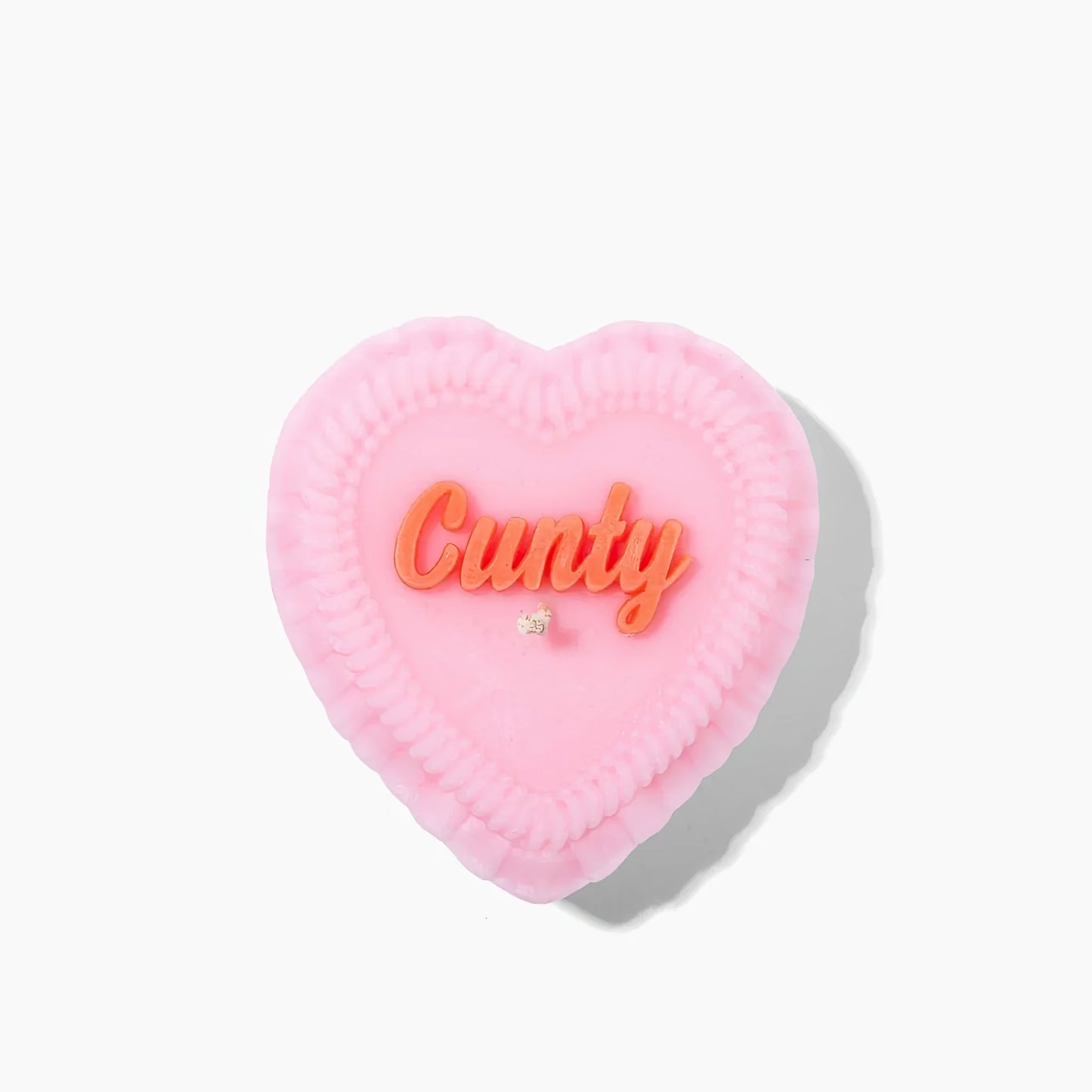Cunty Heart Cake Candle