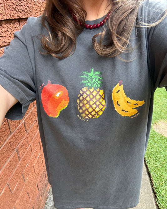 Pixel Fruit Salad Graphic Tee