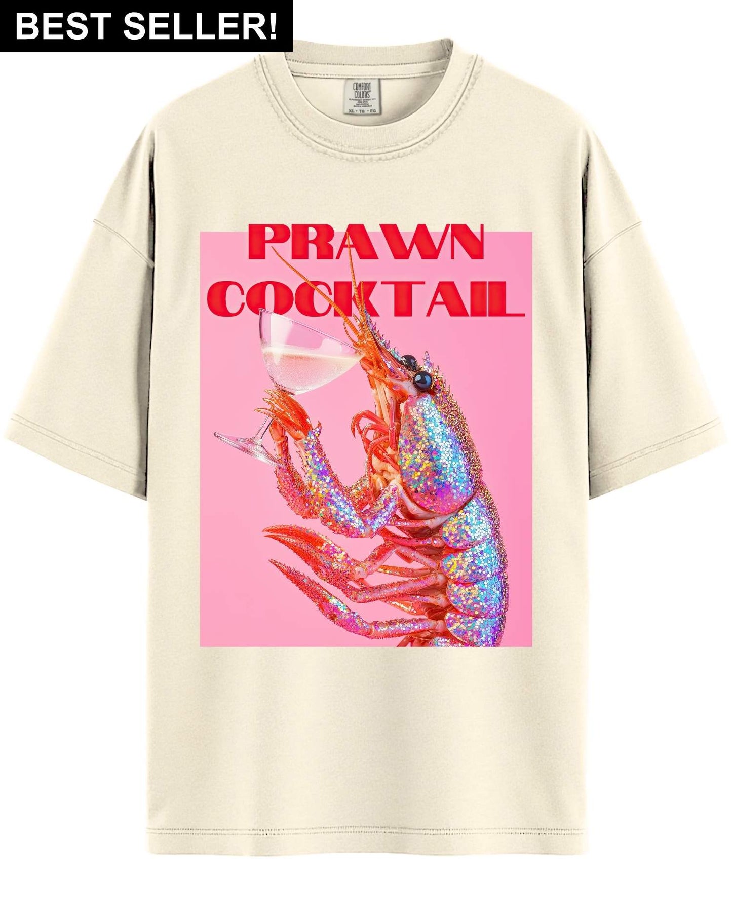 Prawn Cocktail Graphic Tee Ivory