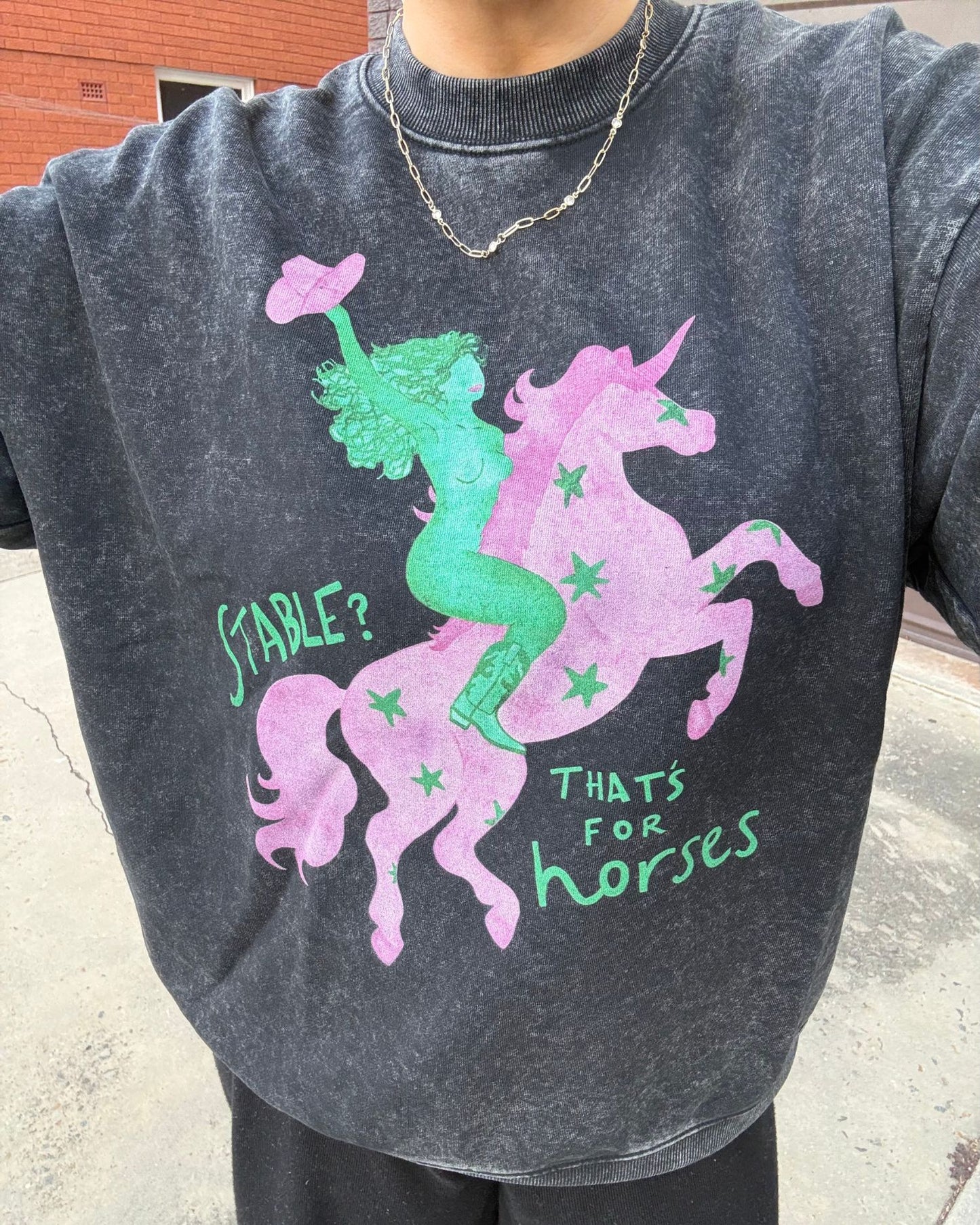 Stable? That's For Horses Sweatshirt