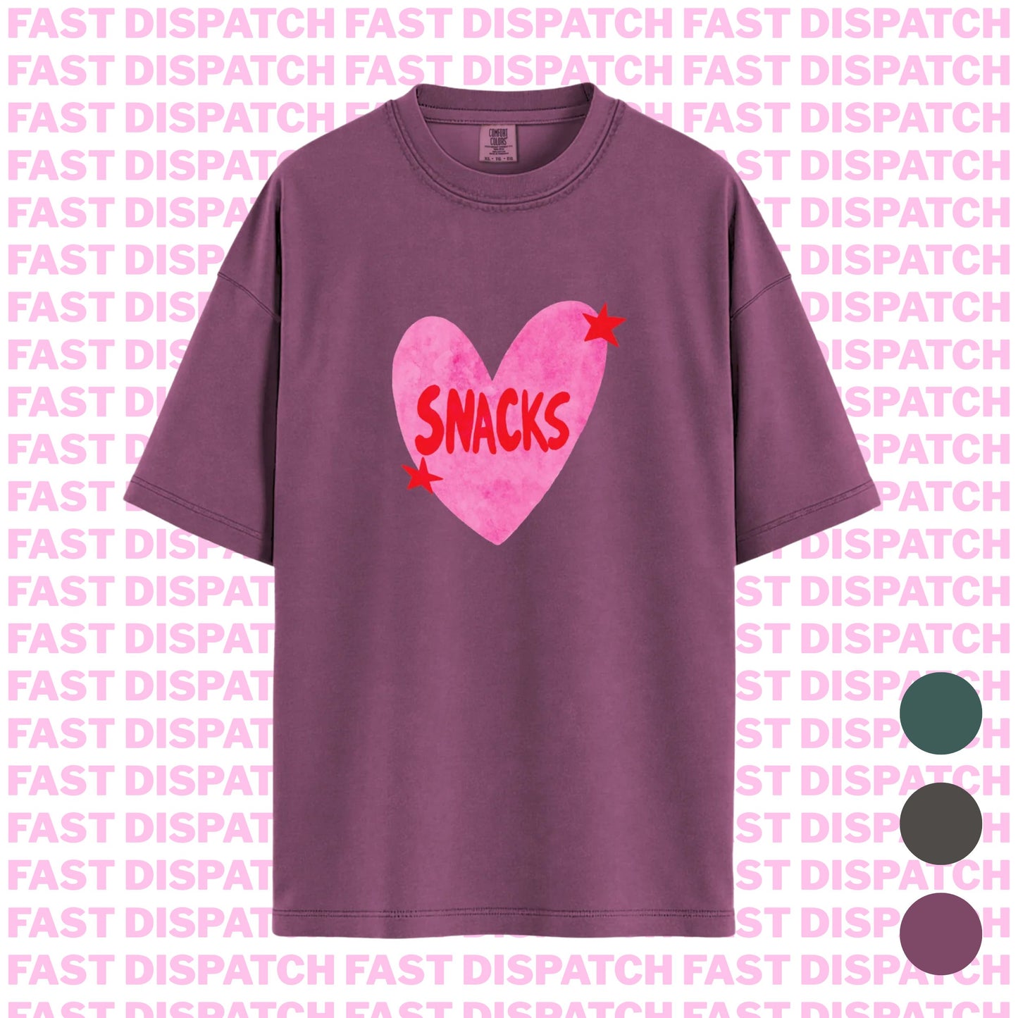 I Love Snacks Tee 🚚 Ready-to-ship🎄
