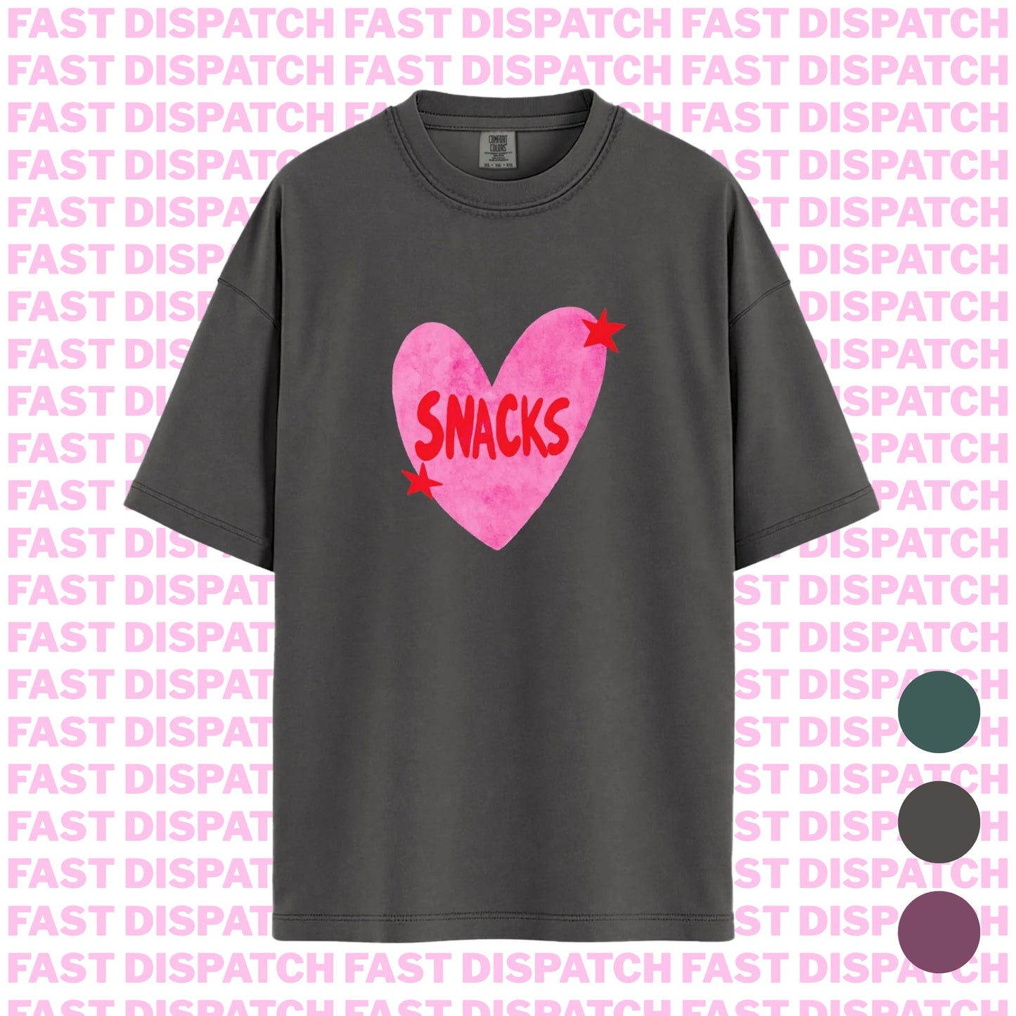 I Love Snacks Tee 🚚 Ready-to-ship🎄