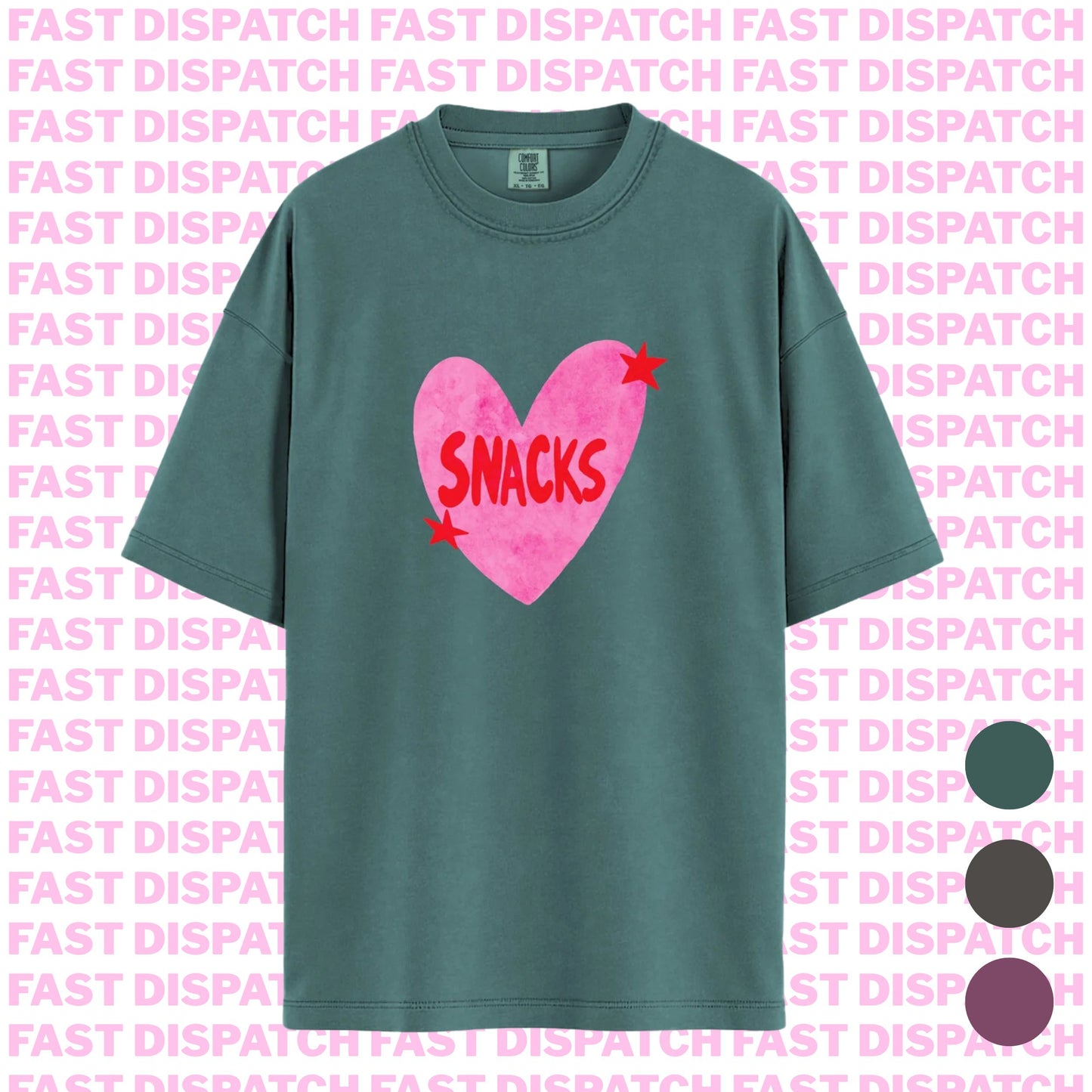 I Love Snacks Tee 🚚 Ready-to-ship🎄