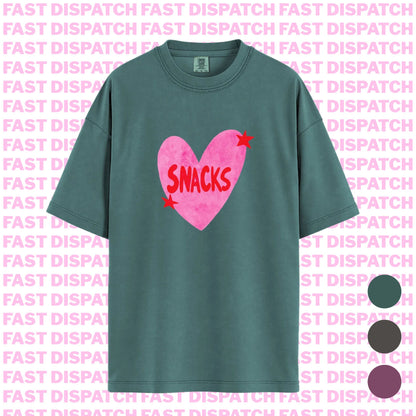 I Love Snacks Tee 🚚 Ready-to-ship🎄