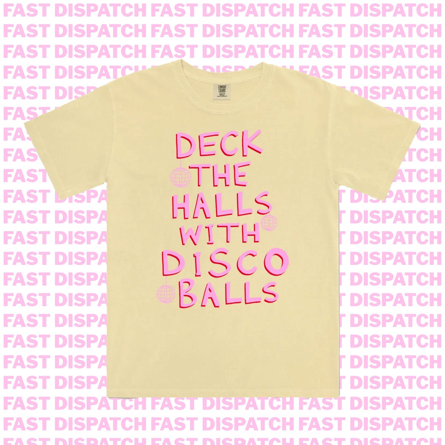 Deck The Halls With Disco Balls Tee 🚚 Ready-to-ship🎄