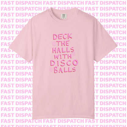 Deck The Halls With Disco Balls Tee 🚚 Ready-to-ship🎄