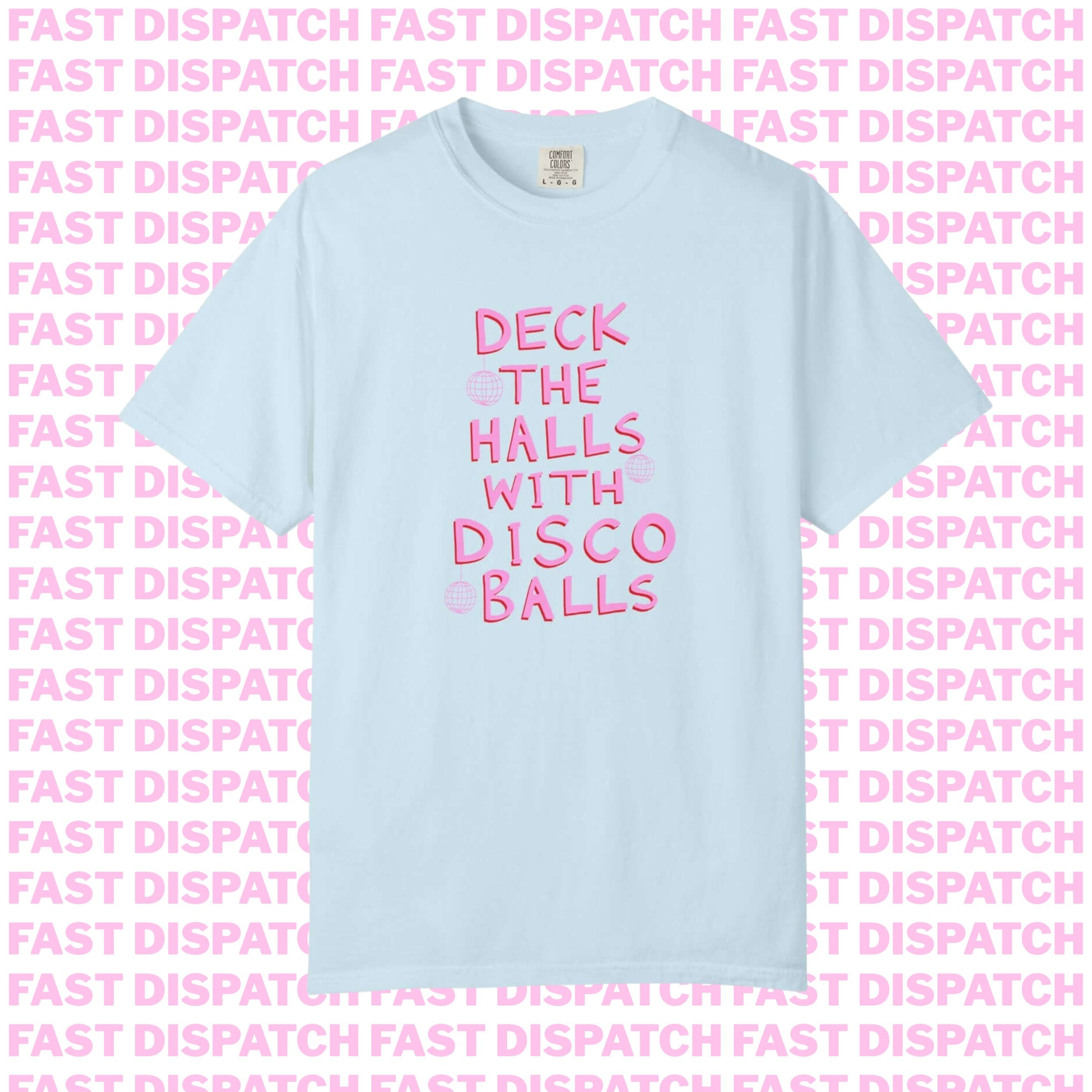 Deck The Halls With Disco Balls Tee 🚚 Ready-to-ship🎄