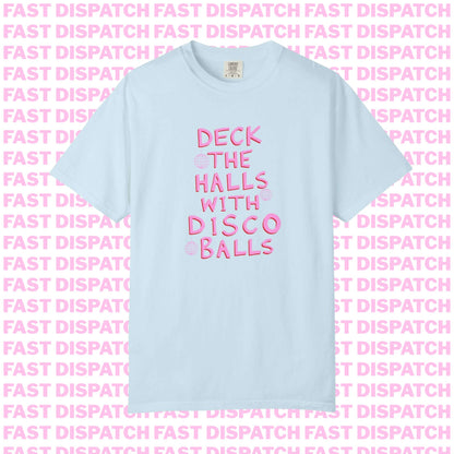 Deck The Halls With Disco Balls Tee 🚚 Ready-to-ship🎄