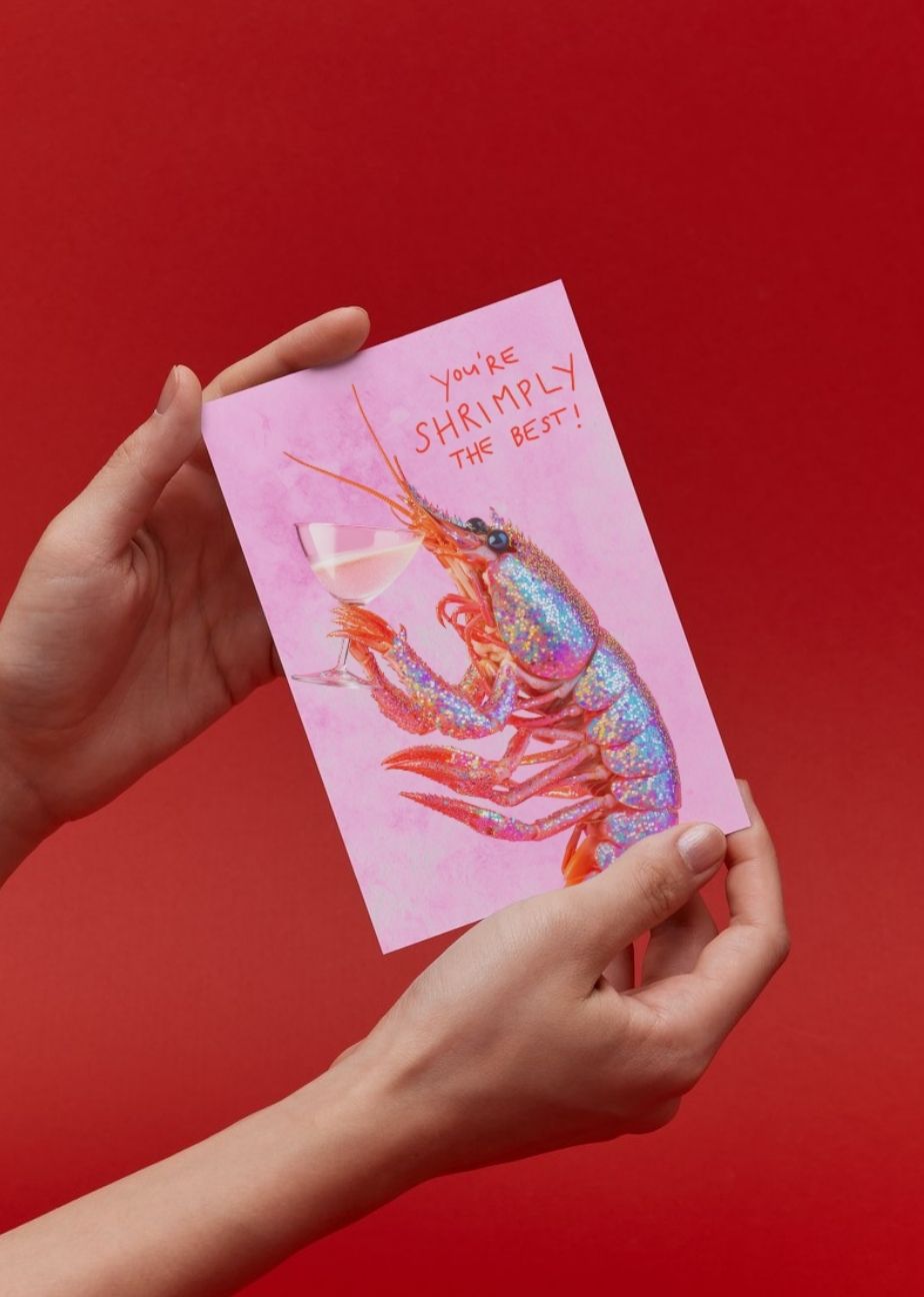 You're Shrimply the Best: PRINTABLE GREETING CARD