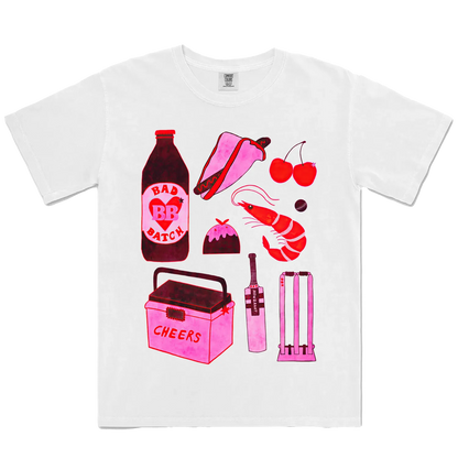 White front flat lay