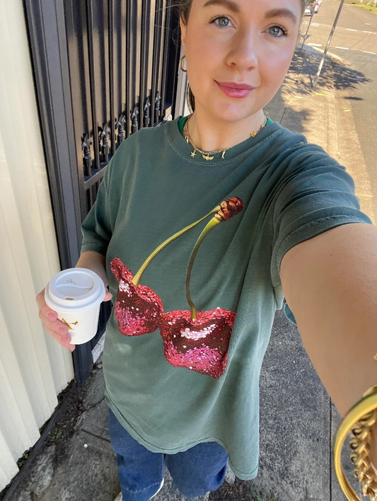 Disco Cherries Relaxed Tee