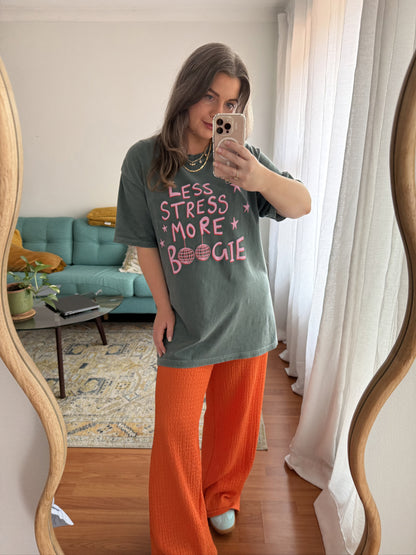 Less Stress More Boogie Relaxed Tee