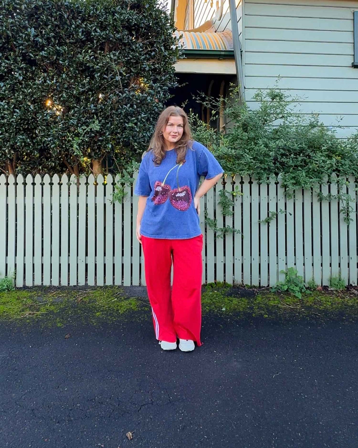Disco Cherries Oversized Graphic Tee