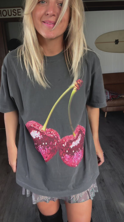Disco Cherries Relaxed Tee